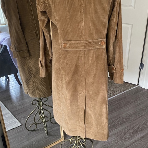 Vintage Y2K J.Crew Corduroy Trench Coat - Picture 11 of 15